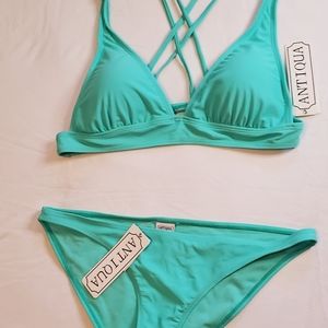 Antiqua Halter top and bottom swim  XL